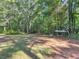 Level backyard featuring playground equipment and mature trees at 1000 Coan Dr, Locust Grove, GA 30248