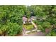 Aerial view of home surrounded by mature trees, showcasing the property's privacy at 91 Rogers Se St, Atlanta, GA 30317