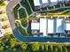 Birds-eye view of townhomes highlighting the meticulously landscaped grounds at 2076 Holtz Ln, Atlanta, GA 30318