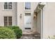 Inviting front door with stone steps and manicured landscaping at 3420 Cranborne, Marietta, GA 30062