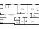 Basement floor plan displays recreation room, bedrooms, bathrooms, laundry and utility room at 851 Flagler Se Cir, Smyrna, GA 30080