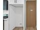 Modern pantry features white cabinetry and shelving with a built in, open layout at 851 Flagler Se Cir, Smyrna, GA 30080