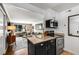 Kitchen open to living room, granite counters and stainless steel appliances at 2240 Cheshire Bridge Ne Rd # 206, Atlanta, GA 30324