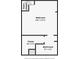 Floor plan featuring the bedroom, closet, and bathroom with dimensions at 63 Mangum Sw St # 3, Atlanta, GA 30313