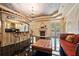 The Casablanca themed bar has a mural on the ceiling, a fireplace, and access to the outdoor pool at 720 Heards Ferry Rd, Sandy Springs, GA 30328