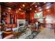 Sophisticated office with wood paneling, a marble fireplace, and custom shelving at 720 Heards Ferry Rd, Sandy Springs, GA 30328