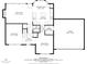 Detailed first floor floorplan featuring the kitchen, living room, garage, and dining room with listed dimensions at 11660 Windbrooke Way, Johns Creek, GA 30005