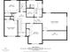Detailed second floor floorplan featuring bedrooms and bathrooms with listed dimensions at 11660 Windbrooke Way, Johns Creek, GA 30005