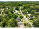 Aerial view of a tree-lined neighborhood showcasing lush landscapes and well-kept houses at 2355 Ewing Ne Dr, Brookhaven, GA 30319