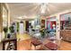 Kitchen and dining area featuring tiled flooring and a view of the living room at 2355 Ewing Ne Dr, Brookhaven, GA 30319
