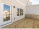 View of a light and airy deck featuring light colored wood and a classic white trim at 1979 Deco Dr, Kennesaw, GA 30144