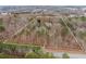 Aerial view of wooded property showcasing land boundaries with road access and mature trees at 3355 Old Peachtree Rd, Dacula, GA 30019
