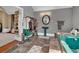 Bathroom with colorful pedestal sink and unique tub at 561 Culberson Sw St, Atlanta, GA 30310