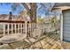 Back patio with table and chairs at 561 Culberson Sw St, Atlanta, GA 30310