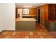 Unique kitchen featuring terracotta floors, butcher block counters, and retro design at 2202 Springdale Dr, Snellville, GA 30078