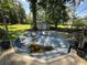 An above-ground swimming pool with a wooden deck surround, perfect for summer fun in the backyard at 1482 Whitfield Se St, Smyrna, GA 30080