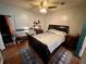 This cozy bedroom offers a serene ambiance with warm lighting and comfortable furnishings at 1482 Whitfield Se St, Smyrna, GA 30080