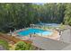 Inviting community pool and tennis courts provide recreation and relaxation at 1655 Oak Crest Ct, Marietta, GA 30066