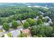 An aerial view of the neighborhood with lush green trees and well-maintained homes at 1065 Beacon Hill Xing, Alpharetta, GA 30005