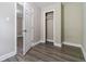 Bedroom with hardwood floors and closet at 971 Sims Nw Ave, Atlanta, GA 30318