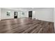 Spacious living room with wood floors, bright windows and modern design features at 1978 Ethel Ln, Decatur, GA 30032