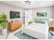 Stylishly staged bedroom featuring modern decor and calming color palette at 2526 Center Nw St, Atlanta, GA 30318
