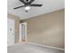 Bedroom with neutral color palette, fan and carpet at 3105 Sumac Dr, Atlanta, GA 30360