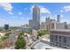 Atlanta skyline view of buildings with architectural features and city views at 400 W Peachtree St # 2108, Atlanta, GA 30308