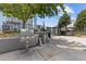 Outdoor grilling area with stainless steel grills and prep space, perfect for entertaining and enjoying outdoor cooking at 400 W Peachtree St # 2108, Atlanta, GA 30308