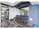 Weight room with plenty of free weights and mirror to monitor form at 400 W Peachtree St # 2108, Atlanta, GA 30308