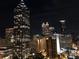 Picturesque night view of the city buildings lit up at 400 W Peachtree St # 2108, Atlanta, GA 30308