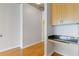 A small office nook area with a built in desk at 400 W Peachtree St # 2108, Atlanta, GA 30308