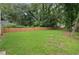 Expansive, lush backyard surrounded by a privacy fence and mature trees, perfect for outdoor activities at 1266 Elizabeth Sw Ave, Atlanta, GA 30310