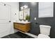 Contemporary bathroom with sleek fixtures, a floating vanity, and elegant design at 1266 Elizabeth Sw Ave, Atlanta, GA 30310