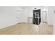 Hallway featuring stairway, railing and pendant lights at 1266 Elizabeth Sw Ave, Atlanta, GA 30310