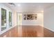 Finished basement with tile floors and access to the backyard at 1402 Mclendon Dr, Decatur, GA 30033