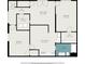 Detailed floorplan of the home showing the layout of rooms and dimensions at 1402 Mclendon Dr, Decatur, GA 30033