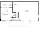 Layout plan of the basement floor including: garage, recreation room, bathroom and storage at 174 Village Dr, Hiram, GA 30141