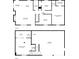 Detailed floor plan showcasing the layout of both floors of the home at 174 Village Dr, Hiram, GA 30141