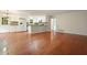 Modern kitchen with white cabinets, stainless steel appliances, granite countertops, and a mosaic tile backsplash at 174 Village Dr, Hiram, GA 30141