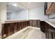 A unique room features accent walls, wood paneling, and modern flooring at 174 Village Dr, Hiram, GA 30141