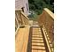 New wooden deck with railings overlooking the yard and A/C condensers at 3306 Chastain Ridge Dr, Marietta, GA 30066