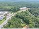 Overhead shot of wooded lot provides tranquil setting near main thoroughfare and shopping at 8035 Rockbridge Rd, Lithonia, GA 30058