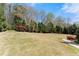 A backyard with lush green grass and mature trees, providing a sense of natural beauty at 1310 Settles Rd, Suwanee, GA 30024