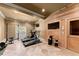 Workout area with a treadmill, weight equipment and a sauna at 1310 Settles Rd, Suwanee, GA 30024