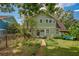Charming two-story home with a lush, landscaped backyard, patio, and outdoor seating at 222 Winonna Dr, Decatur, GA 30030