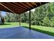Under-deck view of a lush backyard at 4395 Wildbrooke Pkwy, Cumming, GA 30041