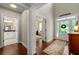 Open foyer features hardwood floors, high ceilings, and bright natural light at 5015 Monticello Dr, Villa Rica, GA 30180