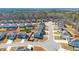 Aerial view of homes in a well-kept neighborhood with mature trees and a cul-de-sac at 2536 Dayview Ln, Atlanta, GA 30331