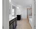 Stylish bathroom with double vanities, tile floors, shower and a separate tub at 2536 Dayview Ln, Atlanta, GA 30331